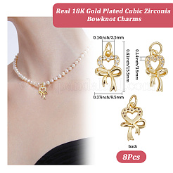 8 шт. Латунные подвески с микропаве&nbsp;KK-BBC0017-73