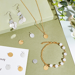 100 шт. 2 цвета латунная штамповка пустые бирки-брелки KK-AR0002-51