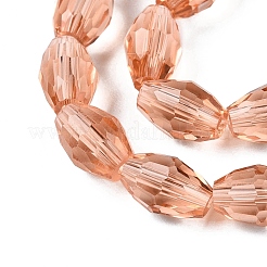 Прозрачные стеклянные бусины EGLA-A037-T6x8mm-D06