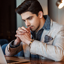 4 шт. браслет из бусин из смолы ом мани падме хум мала SJEW-AN0001-48