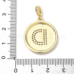 Pendenti in zirconi cubici trasparenti in micro pavè di ottone&nbsp;KK-L253-17G-D