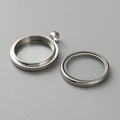 Подвески-медальоны из нержавеющей стали 304 STAS-WH0058-13P