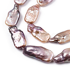 Природные Кеши жемчуг пряди PEAR-S020-D04-1