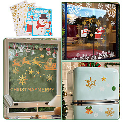 204 x statische Weihnachtsaufkleber aus PVC.&nbsp;DIY-TA0014-49A