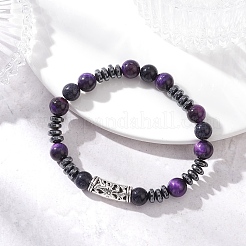 Женские браслеты с бусинами из синтетического синего авантюрина&nbsp;BJEW-JB12620