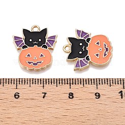 Подвески из эмали из сплава с покрытием на тему Хэллоуина&nbsp;X-ENAM-N056-362