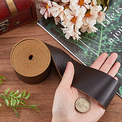 Плоский шнур из воловьей кожи длиной 2 м. AJEW-WH0479-73B-04