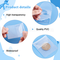100 шт. 2 стиля пыленепроницаемые ПВХ памятные монеты конверты для хранения ювелирных изделий ABAG-PH0001-49