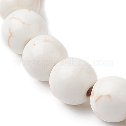 Женский эластичный браслет из синтетической бирюзы BJEW-JB09700-03