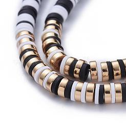 Set di braccialetti e collane elasticizzati perline heishi&nbsp;SJEW-JS01103-02