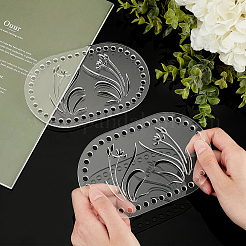 Акриловые днища корзин DIY-WH0184-18