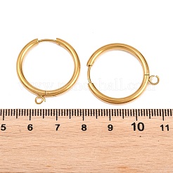 Componenti per orecchini a cerchio in acciaio inossidabile 316&nbsp;EJEW-B158-01G-G
