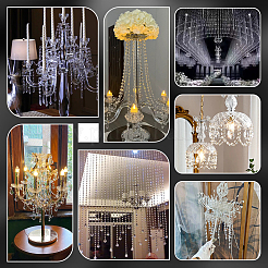 10м пластиковые подвесные хрустальные бусины&nbsp;AJEW-GA0007-76