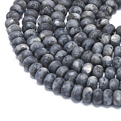 Натуральные нити бус из ларвикита&nbsp;G-P575-A38-8x5mm