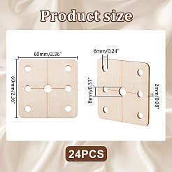 24 Stück Holzwerkzeug für Strickwebstuhlzubehör&nbsp;TOOL-GA0001-90B-01