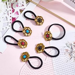 6 шт. резинки для волос из сплава 3 цветов&nbsp;DIY-CY0001-80A