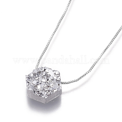 Collane ciondolo in ottone&nbsp;NJEW-I105-02P