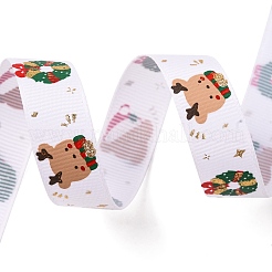 5 ярд рождественской ленты из корсажки из полиэстера с принтом&nbsp;OCOR-A008-01D