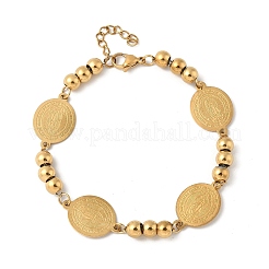 Браслеты из нержавеющей стали 304 для женщин BJEW-A042-01G