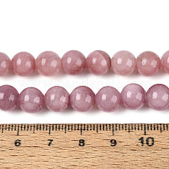 Природные окрашенные желтый нефрит драгоценный камень шарик нити&nbsp;X-G-R271-8mm-YXS05