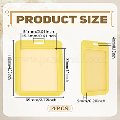 4 шт. Пластиковые держатели для удостоверений личности&nbsp;AJEW-LP0006-61B