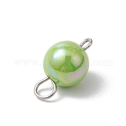 Conectores redondos de acrílico opaco chapado en color AB&nbsp;PALLOY-JF03543-02