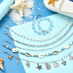 6 шт. 6 стиля HJEW-SC0002-34