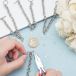Kit fai da te per realizzare braccialetti in acciaio inossidabile 304&nbsp;DIY-UN0002-32P
