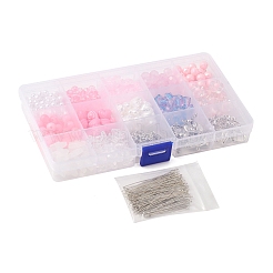 Набор для изготовления розовых сережек своими руками DIY-FS0004-78
