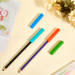 4 capuchon de crayon en silicone de 4 styles&nbsp;AJEW-GF0011-51B