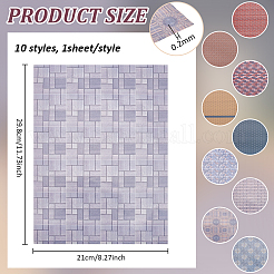 10 лист 10 стиля мини кукольный домик гостиная спальня обои&nbsp;DIY-PH0032-33