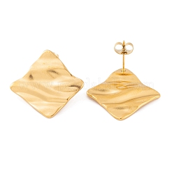 Boucles d'oreilles à tige en acier inoxydable 304 avec placage ionique (IP) pour femmes&nbsp;EJEW-L272-030G-02
