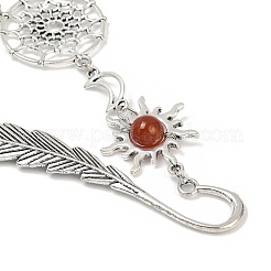 Закладки из натурального южного красного агата и сердолика AJEW-JK00373