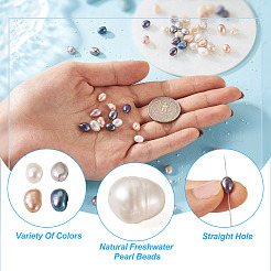100 шт. 4 вида бусин из натурального культивированного пресноводного жемчуга PEAR-BT0001-02