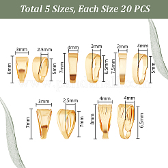 100 шт. 5 стиля латунных защелкивающихся дужек&nbsp;FIND-PH0023-48
