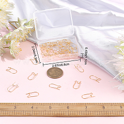 50 шт. латунные серьги-кольца KK-CN0002-14