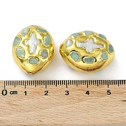 Природные окрашенные белой нефритовые четки KK-K348-12G