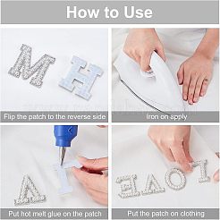 Компьютеризированная вышивка тканью утюжок на / шить на заплатках DIY-WH0224-33