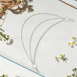 1 шт. сплава витая цепь 3 слоя цепные ремни для женщин и мужчин&nbsp;AJEW-CY0002-25P