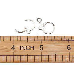 Messing-Huggie-Hoop-Ohrringzubehör & offene Sprungringe&nbsp;KK-TA0007-84A-P
