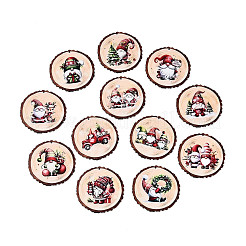 Рождественский гном с односторонним УФ-отпечатком WOOD-N020-42