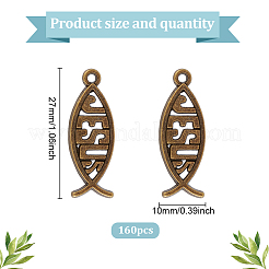 160 шт. Подвески из сплава в тибетском стиле FIND-GO0003-04AB