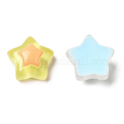 Кабошоны из полупрозрачной смолы в стиле мультфильма RESI-C039-01S