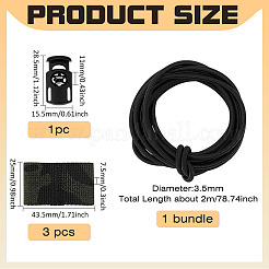Полиэстеровый тактический флаг-банджи эластичная застежка-ремень FIND-WH0139-760A