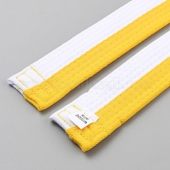 テコンドーベルト  格闘技パフォーマンスアクセサリー  ホワイト  3000x40x5mm&nbsp;AJEW-WH20022-73E-04