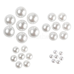 600 pz senza foro abs plastica imitazione perle rotonde perline&nbsp;MACR-LS0001-04