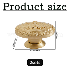 Овальная латунная ручка для деревянной коробки&nbsp;FIND-WH0817-193G