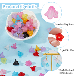 200шт матовые непрозрачные акриловые колпачки для бусин&nbsp;OACR-HS0001-01