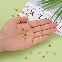 Крышки для бусин тибетского стиля X-TIBEB-Q018-G-FF