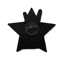 Rock-Thema Rock 'n' Roll Teufel Stern Emaille-Anstecknadeln&nbsp;LS-JEWB-D310-04EB-02